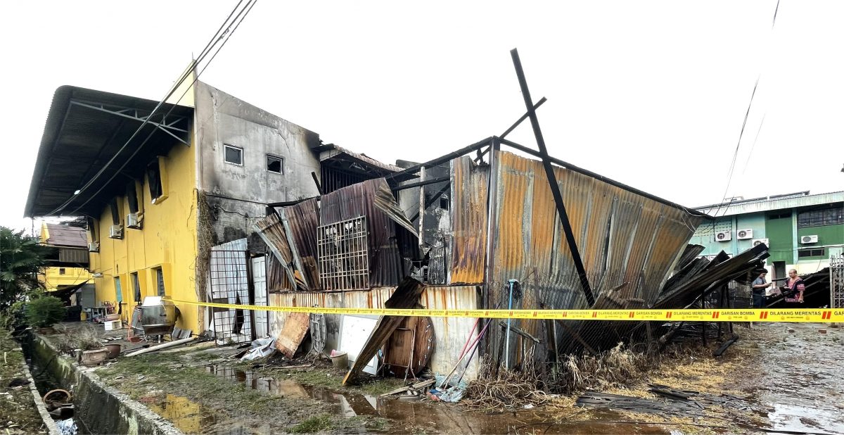 柔:麻西河堂林氏宗祠失火 66年会所付之一炬