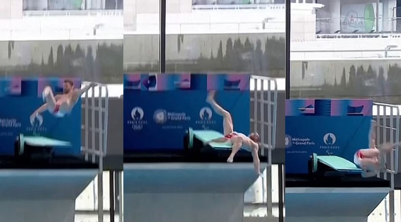  法国潜水员总统面前落水出糗 马克龙：我为你的屁屁感到难过