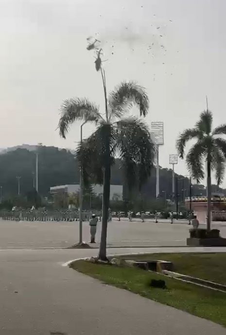 海军演习坠机︱目击者:直升机相撞 快速坠落