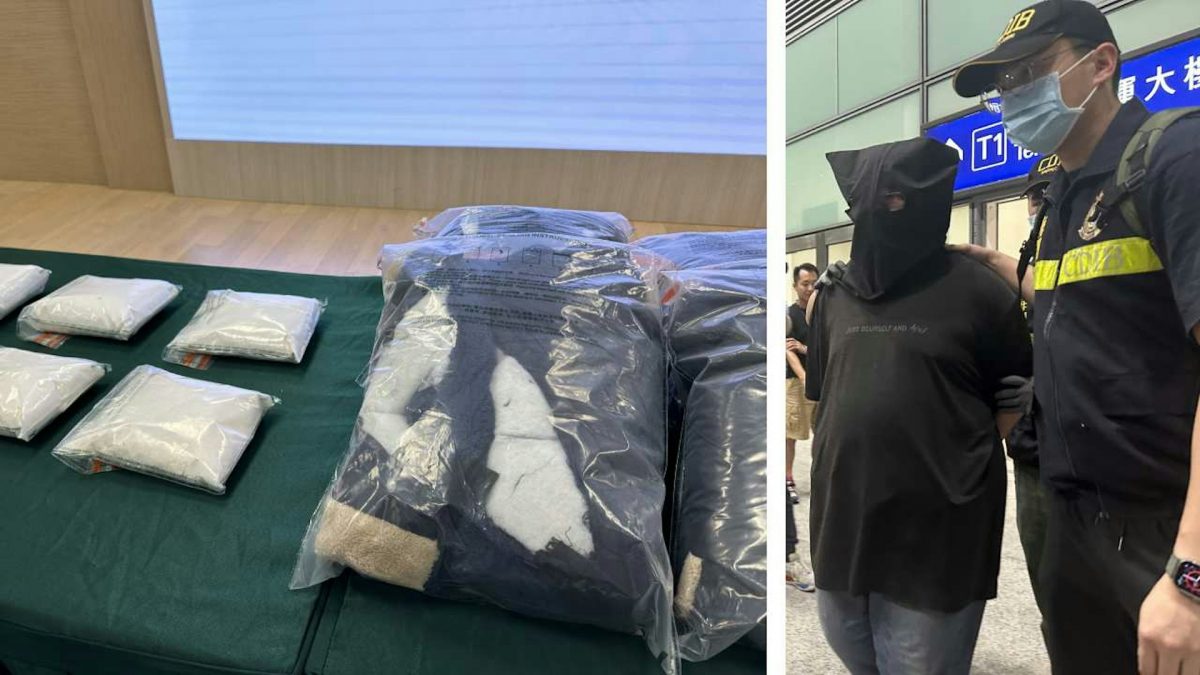 羽绒夹层藏百万元可卡因 男子返港遭海关逮捕