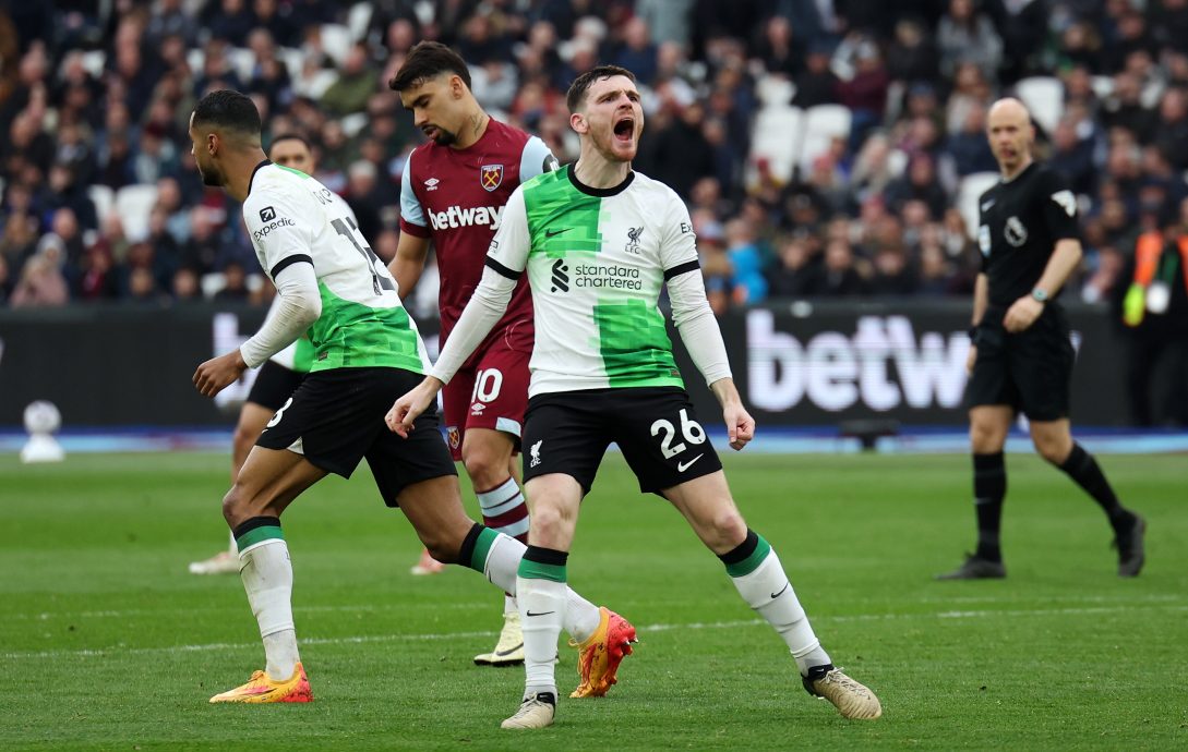 英超|2比2战平铁锤帮 红军近5轮仅1胜