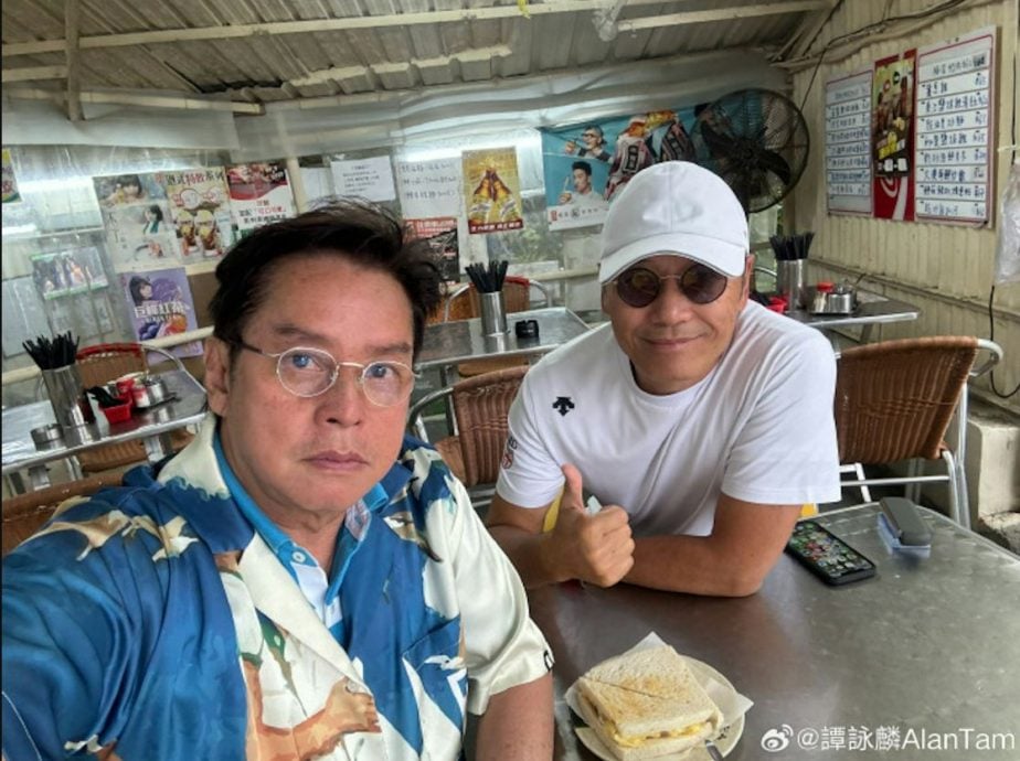 谭咏麟周润发苗侨伟运动野餐 粒粒巨星堪比颁奖礼