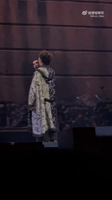 陈奕迅南京个唱被举中指  全程背向观众泄愤