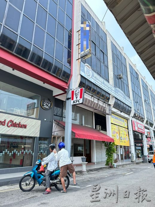 三角路店面空置招牌损坏 刘志俍促业主维修免酿意外