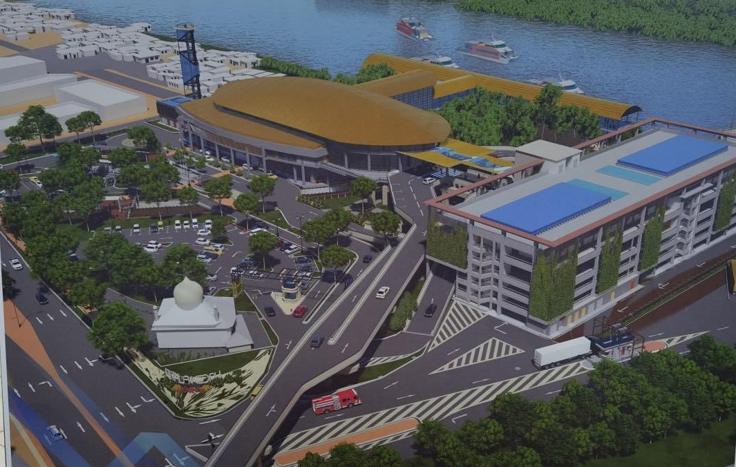 (大北马)吉打港口客船码头重建工程已开始动工,预计3年后采用绿色先进科技建筑的新码头,迎接国内外游客。