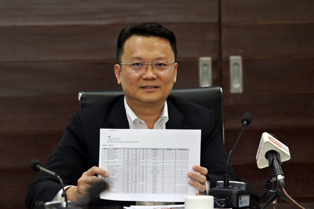 (大北马)槟港口今年放眼迎来161次国际邮轮停靠 杨顺兴望淡季时开拓沿河观光游船