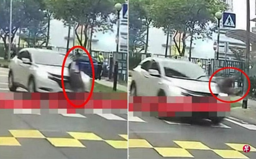 (已签发)柔:狮城二三事:女生上学途中 过斑马线被轿车撞飞