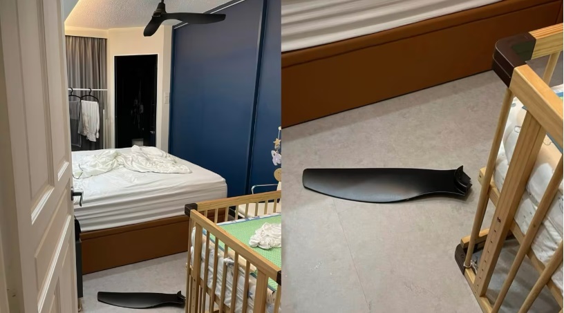 (已签发)柔:狮城二三事:狮城再一起扇叶飞脱事故 砸在3个月大宝宝床边