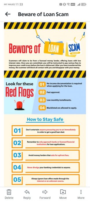 （求真）大众银行提醒民众预防贷款诈骗