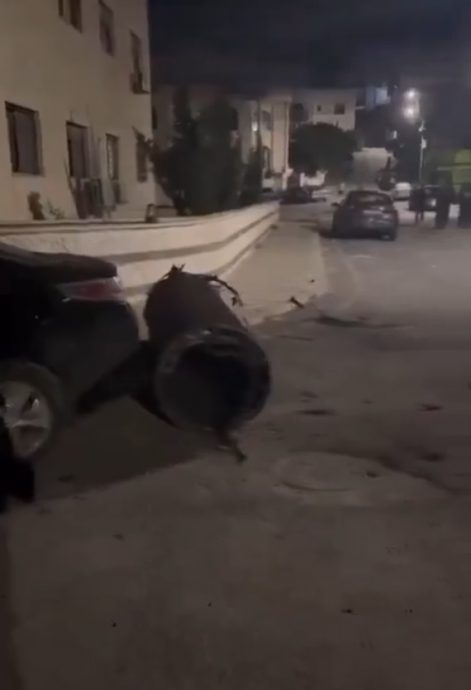 (视频)约旦首都上空惊现闪光 发现伊朗导弹碎片