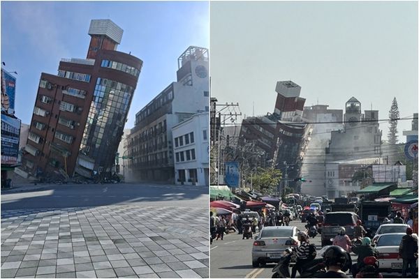 （视频）花莲传灾情 多幢房屋倾斜或倒塌 有早餐店被压扁 