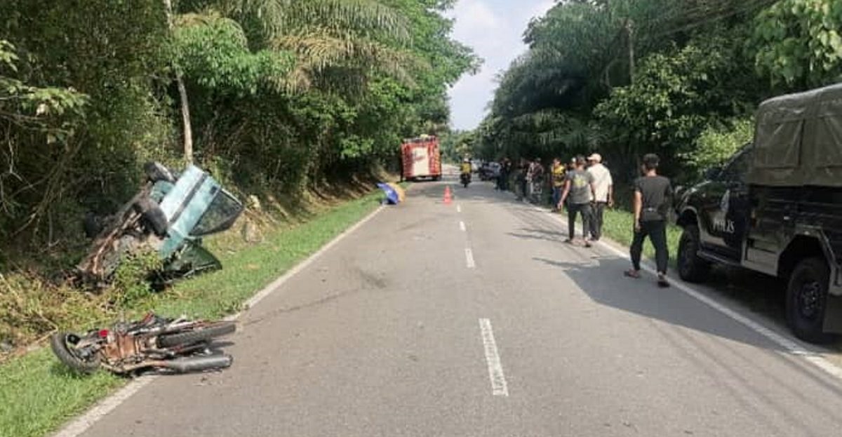 NS马口:巴弄土展区死亡车祸,摩托车骑士被轿车撞死