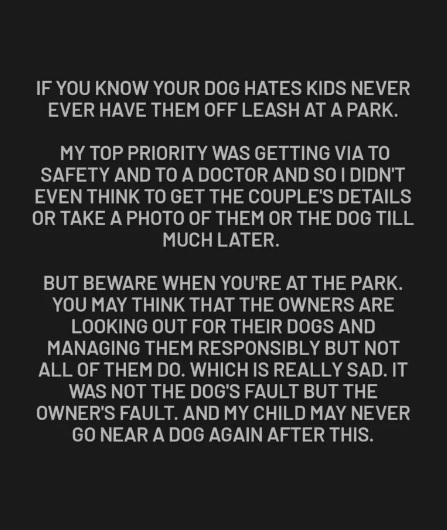 4岁女童被咬伤狗主没道歉!答“我的狗不喜欢小孩”便离开