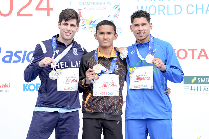 世界残障田径锦标赛| 首秀即为大马摘金 纳兹米一鸣惊人