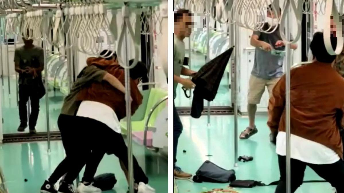 台中捷运男子挥刀砍人!民众满脸血抵抗 4伤送医