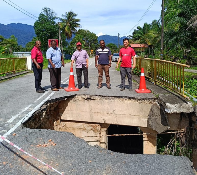 太平市议会 一周内修崩坍路面