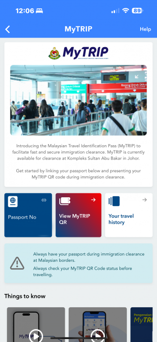 *已签发* 柔:新闻:为QR码通关做准备 教你如何申请“MyTRIP”二维码