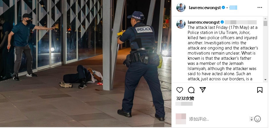 *已签发*全国:新闻:柔乌鲁地南袭警事件,黄循财:新加坡加强关卡安检