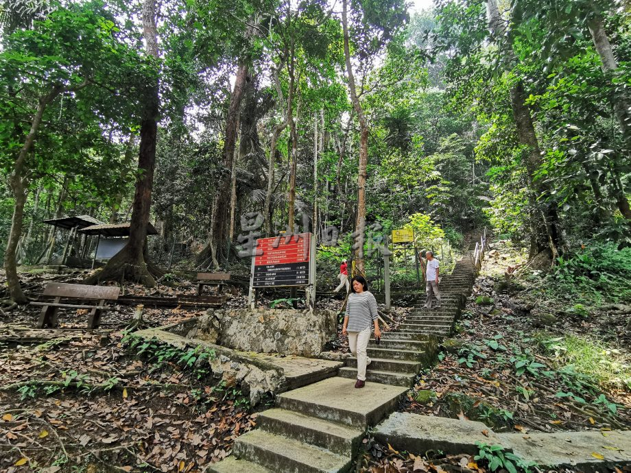 *已签发*柔:民生特工队:峇龙华山庄休闲森林设施年久失修,登山客步步惊心