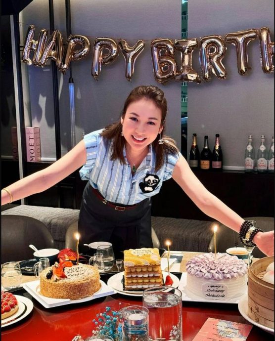 庄思敏庆44岁生日 杨明眼睛肿胀似被打