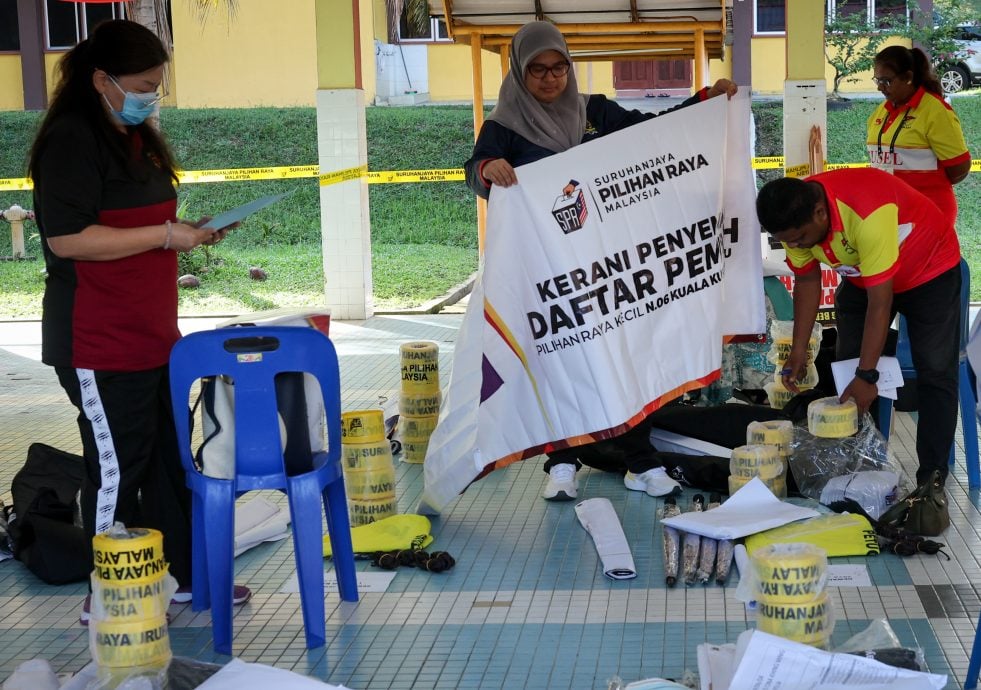 新古毛补选明投票 选委会今布置投票站