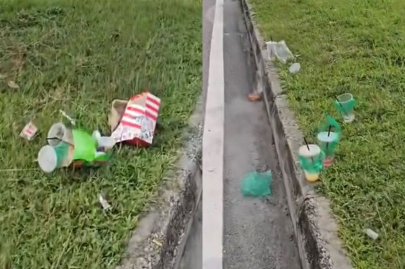 有垃圾桶却不会用?休息站充斥塑料杯食物残渣