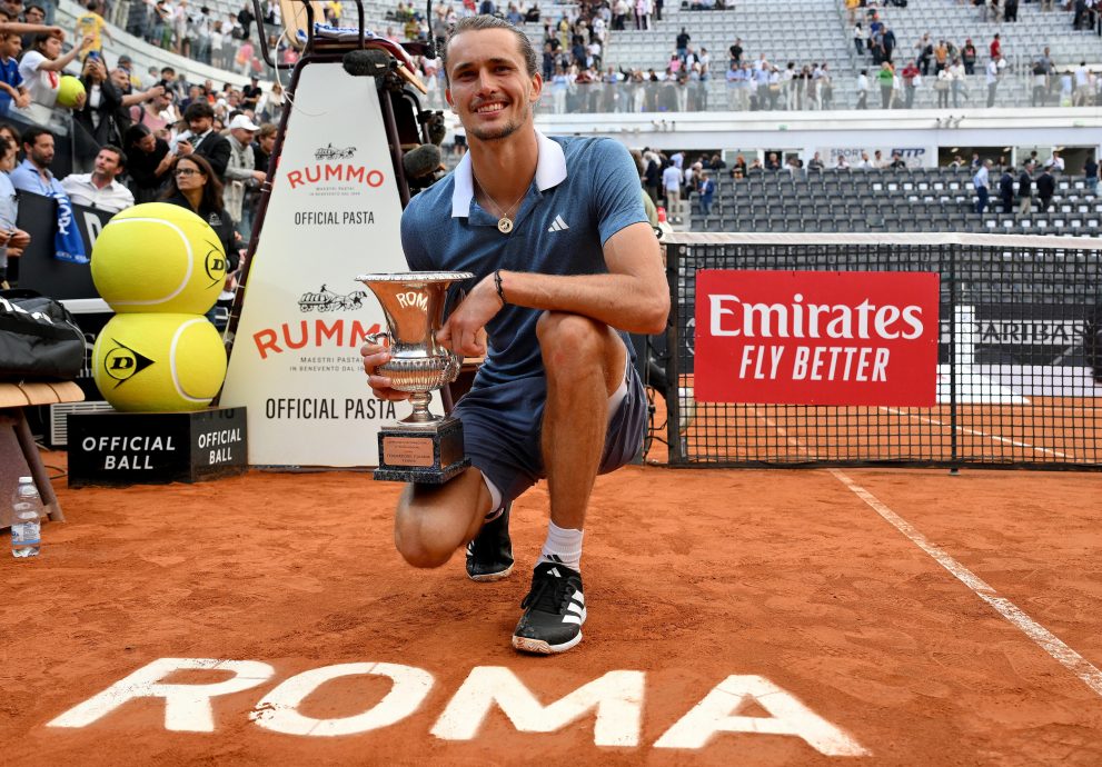 罗马网球大师赛|力挫贾里时隔7年再封王 兹沃列夫夺大师赛第6冠