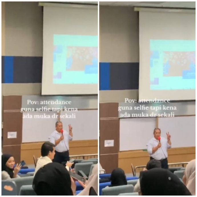 视频| 创意点名！讲师自愿当背景 让学生自拍证明有上课！