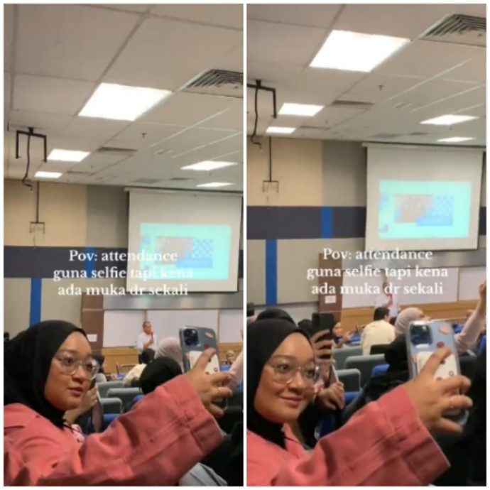 视频| 创意点名！讲师自愿当背景 让学生自拍证明有上课！