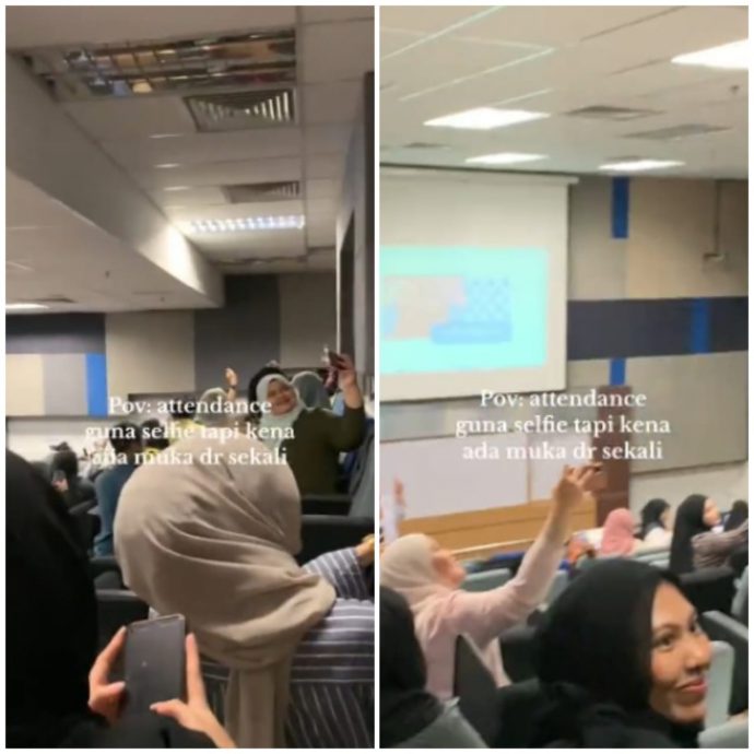 视频| 创意点名！讲师自愿当背景 让学生自拍证明有上课！