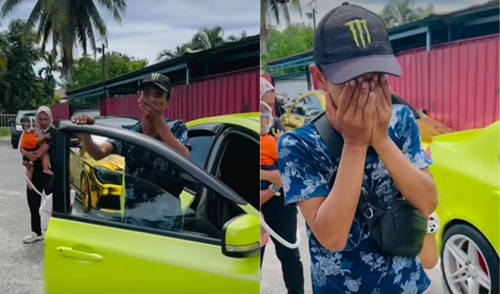 视频|感激车商赠送轿车 肺病小童父亲哭了