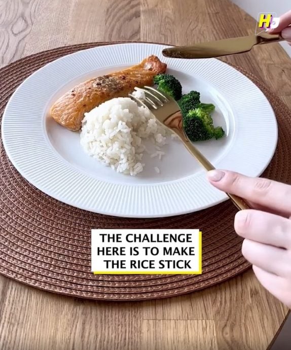 视频|洋人教用刀叉吃饭惹议 “吃到明天也吃不完!”