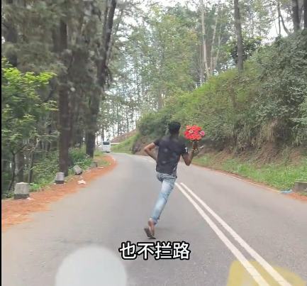 视频|穿越4个山坡只为卖花 斯国小哥感动中旅客