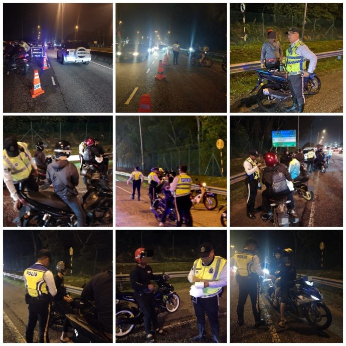 遏止非法飙车活动·双溪毛糯警方5个月开逾500罚单捕18人