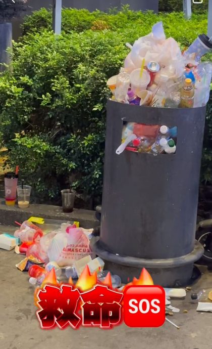 隆市垃圾满到溢出老鼠出没 中国女子:“有损大马国容”