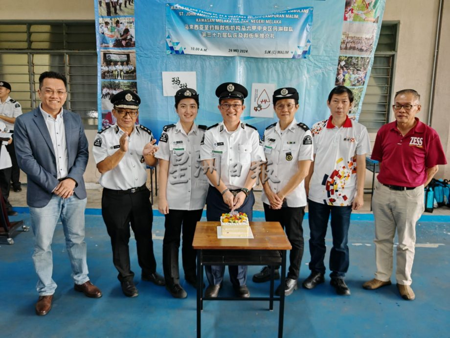 (古城第五版主文)玛琳联队39届队庆,办羽球赛推广有益身心活动及捐血运动筹获76包血浆