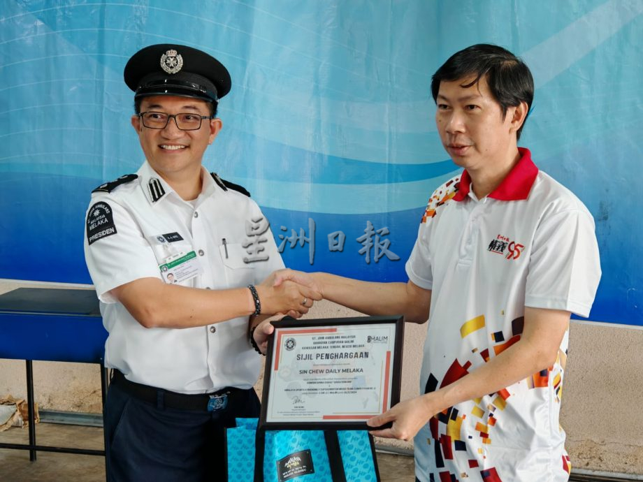 (古城第五版主文)玛琳联队39届队庆,办羽球赛推广有益身心活动及捐血运动筹获76包血浆