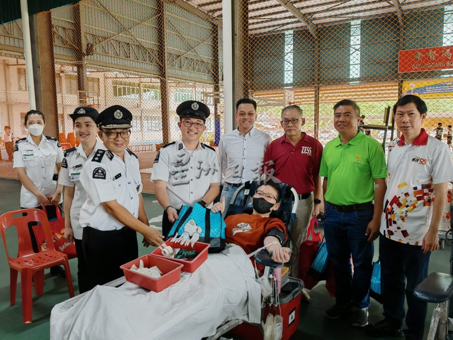 (古城第五版主文)玛琳联队39届队庆,办羽球赛推广有益身心活动及捐血运动筹获76包血浆