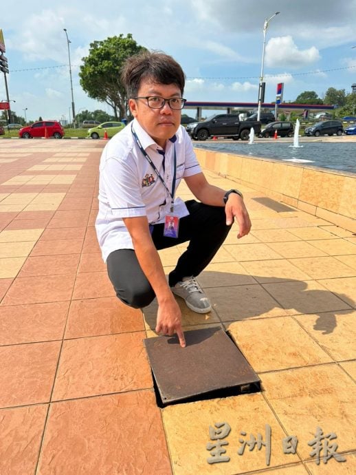 (古城第五版主文)甲市政广场地砖破损 李春沅将反映尽快维修