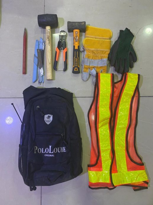 (古城第六版主文)警方逮捕17名偷电缆青年男女