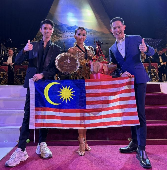 (可头)大都会:来自巴生的魏妤静,夺得黑池舞蹈节“2024年的世界公开舞蹈锦标赛”冠军