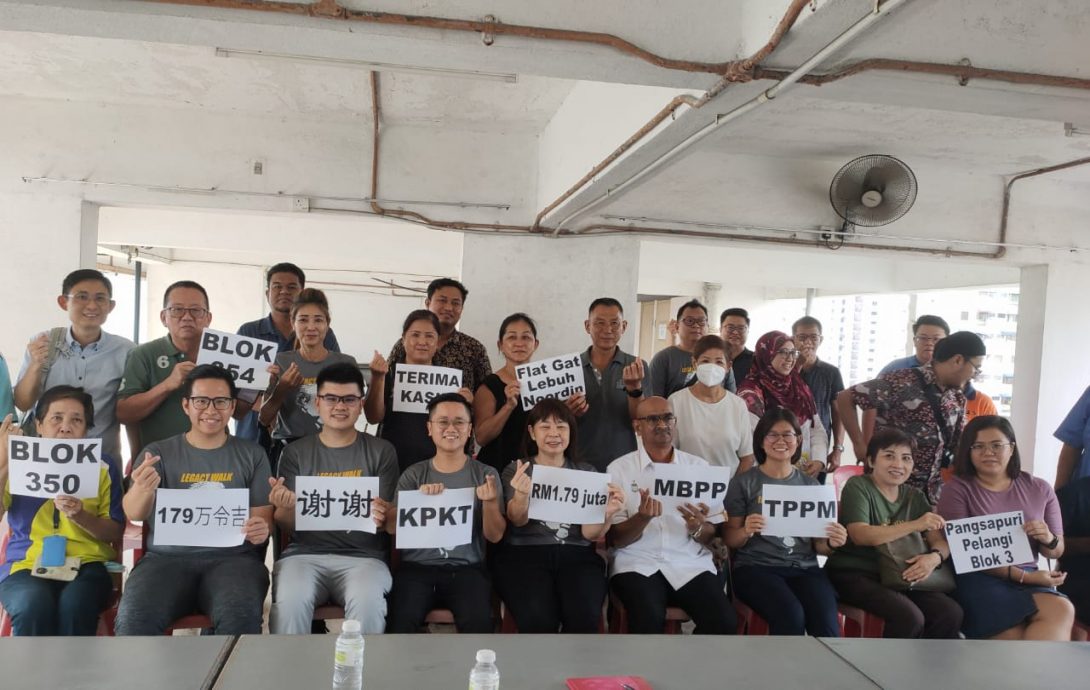 (大北马)主文//彭加兰哥打区组屋获179万令吉联邦政府房屋维修基金