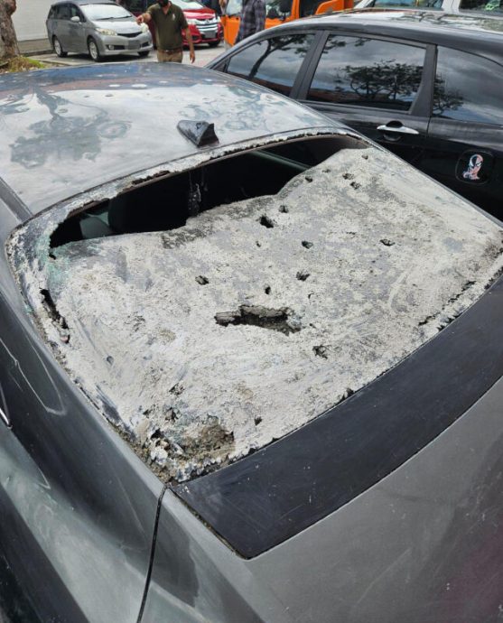 （已签发）柔：狮城二三事：水泥石块从天降　砸中1人3车