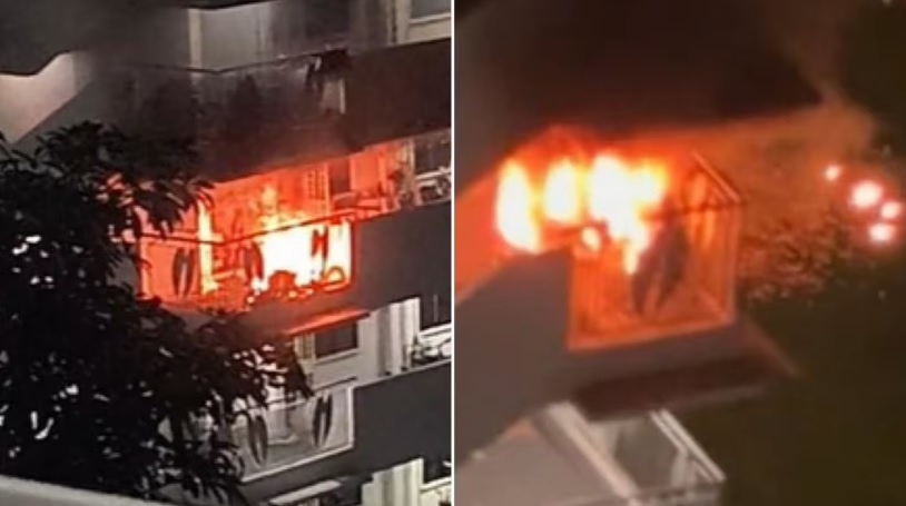 (已签发)柔:狮城二三事:电动脚踏车酿火患 狮城勿洛组屋熊熊烈火传爆炸声