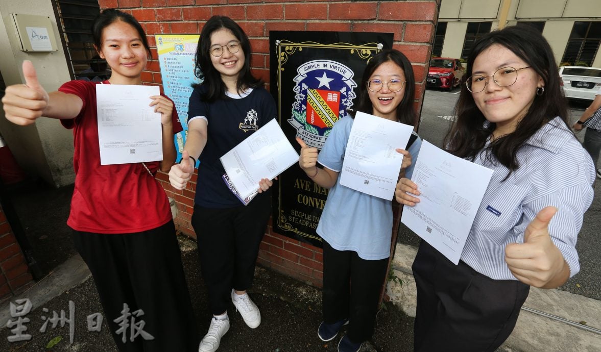 SPM放榜︱圣母华中成绩进步 65人考8A和以上