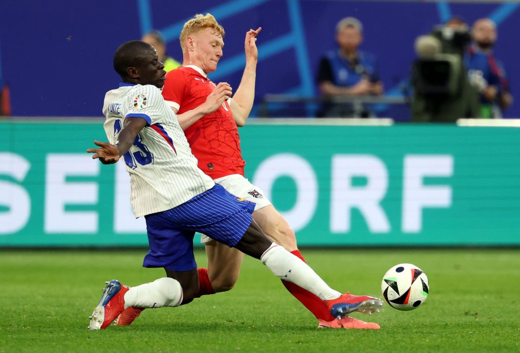 2024年欧洲杯D组| 回追55公尺化解单刀成缩影 33岁坎特防守覆盖率依旧惊人