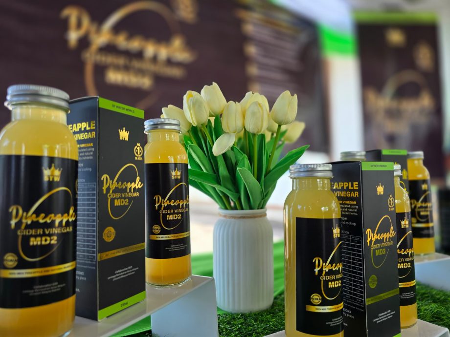 东:大马黄梨工业局访吉兰丹，参观黄梨醋及洋麻纤维加工厂。