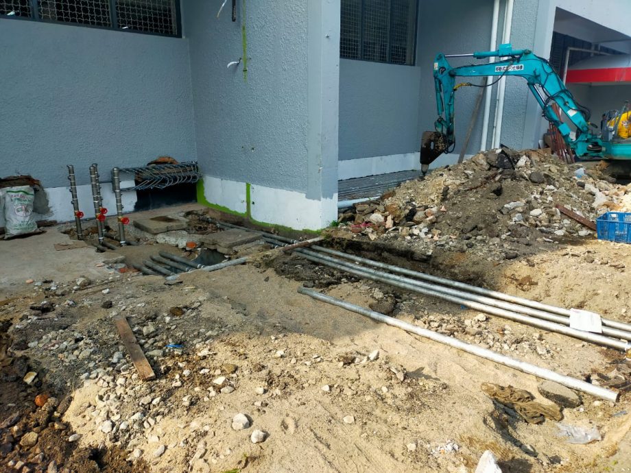 东封底:文冬市区巴刹翻新工程已完成85%