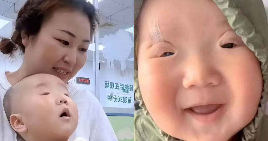儿子眼睛小… 网惊:赶快带去看医生