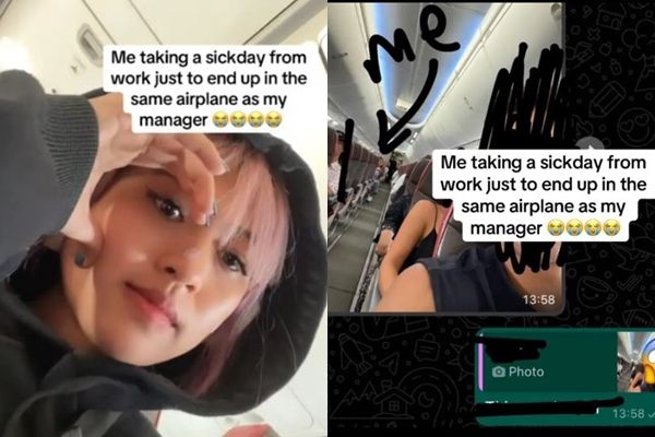 女子请病假提前返乡 竟和经理同一班机 